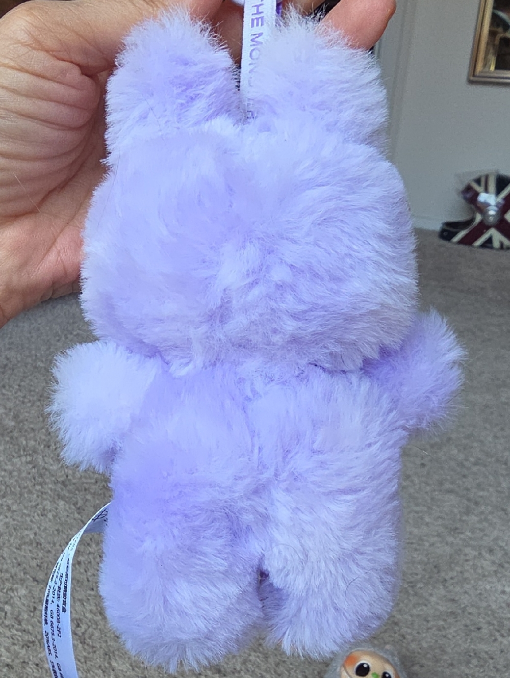 Purple Monster Stuffed Keychain - Picture 4 of 4